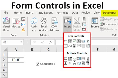 How to use the forms controls on a worksheet in Excel.
